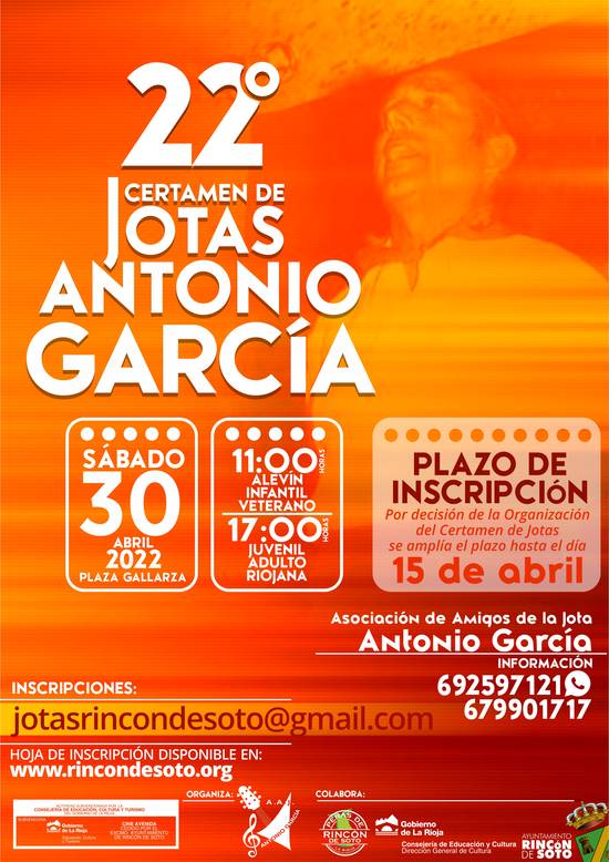 22º Certamen de Jotas Antonio García 2022